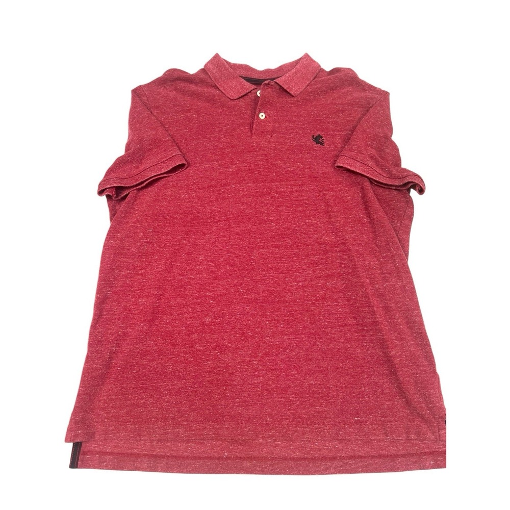 Express Men's Pique Polo Shirt Burgundy Short Sleeve Size XL